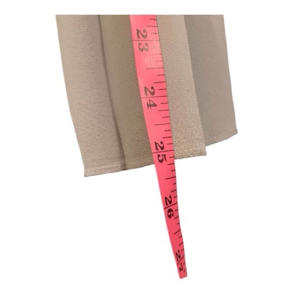 Ann Taylor Light Gray Chiffon Pleated A-Line Skirt Delicate Tie Waist Size 2 - Picture 9 of 9